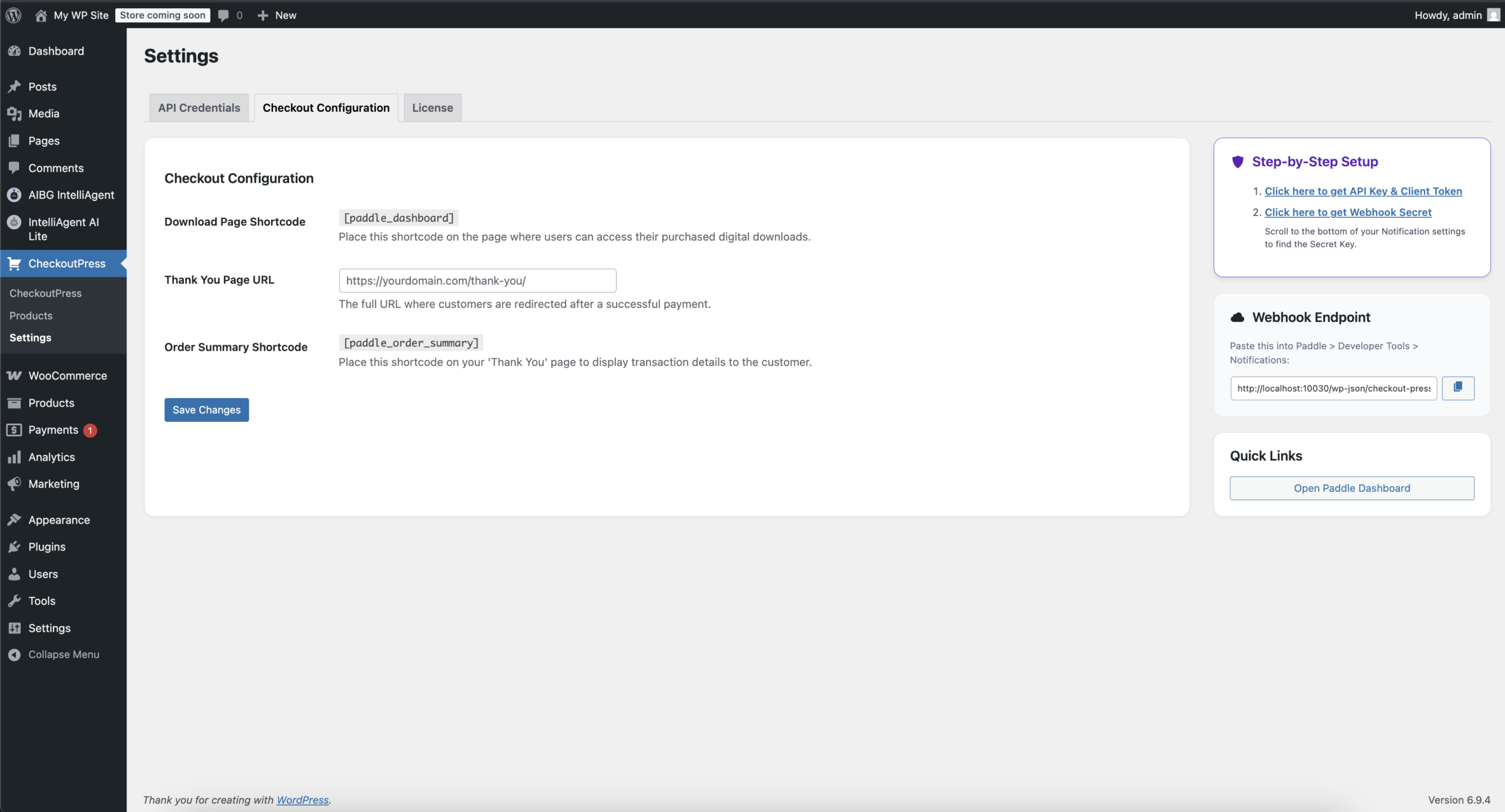 Checkout Configurations