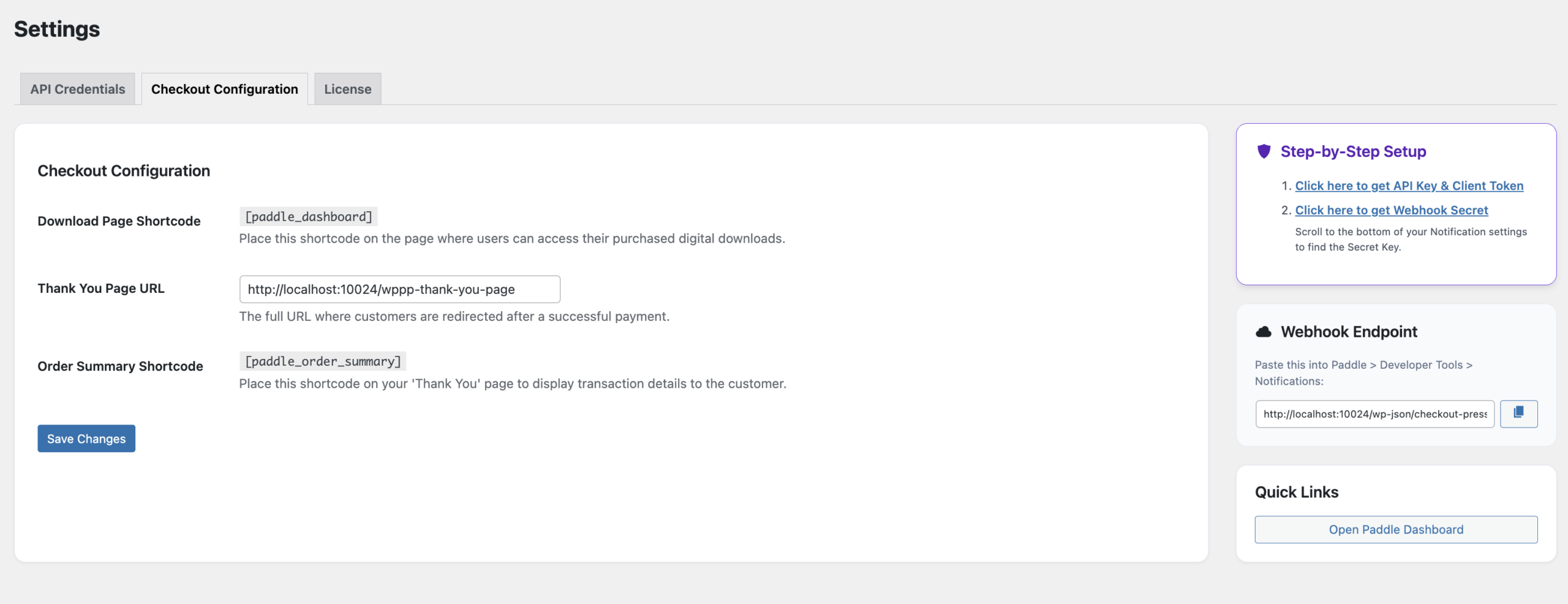 Checkout Configurations